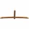 Ekena Millwork Bellingham Timber Gable Bracket, Western Red Cedar, 108"W x 40"H x 3 1/2"D x 5 1/2"F, 9/12 Pitch GBW108X40X0406BEL00SWR - alternate 4